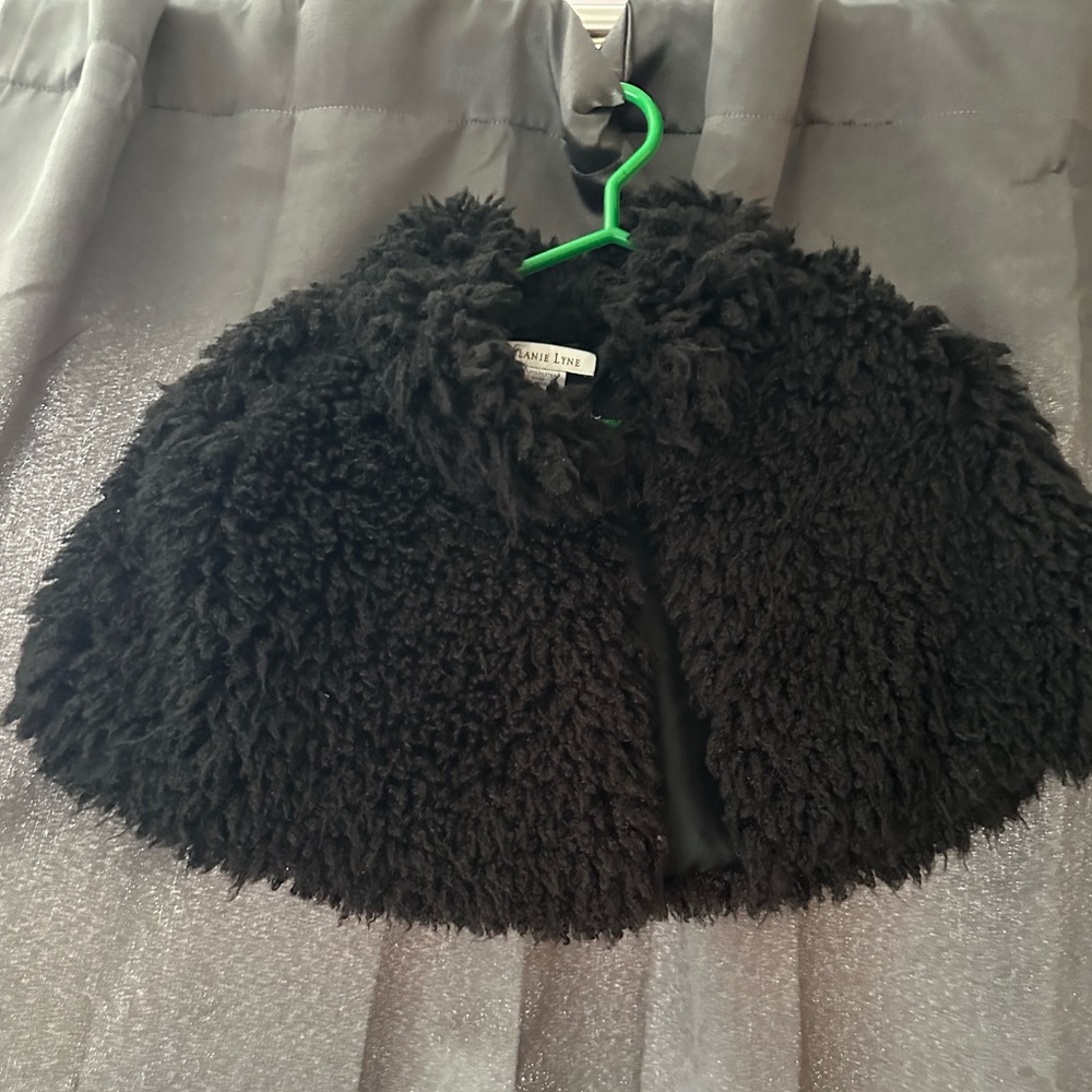 Faux fur/wool Cape / Crop Shawl